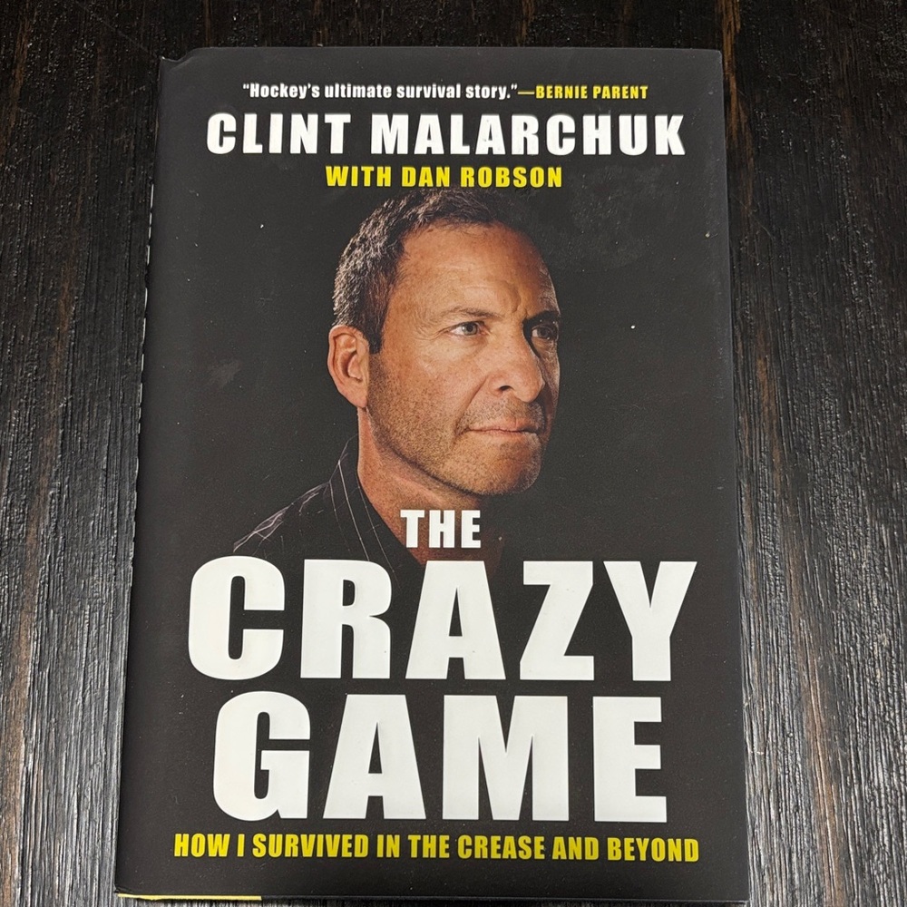 The Crazy Game by Clint Malarchuk - Black Cover
